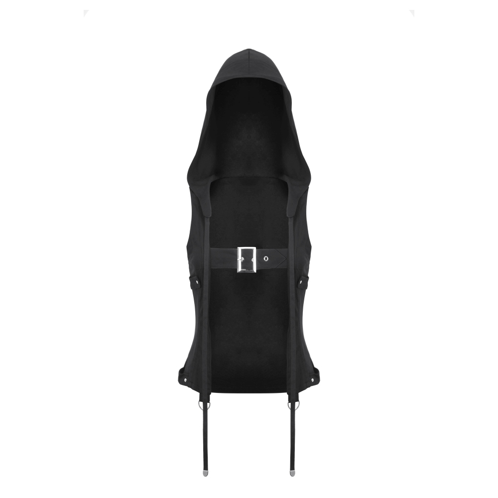 Dark in Love - Black playful hooded Harajuku-style Ärmelloses Top - Schwarz